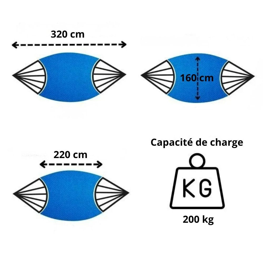 Hamac sur Pied 2 Places | Delta Hamako