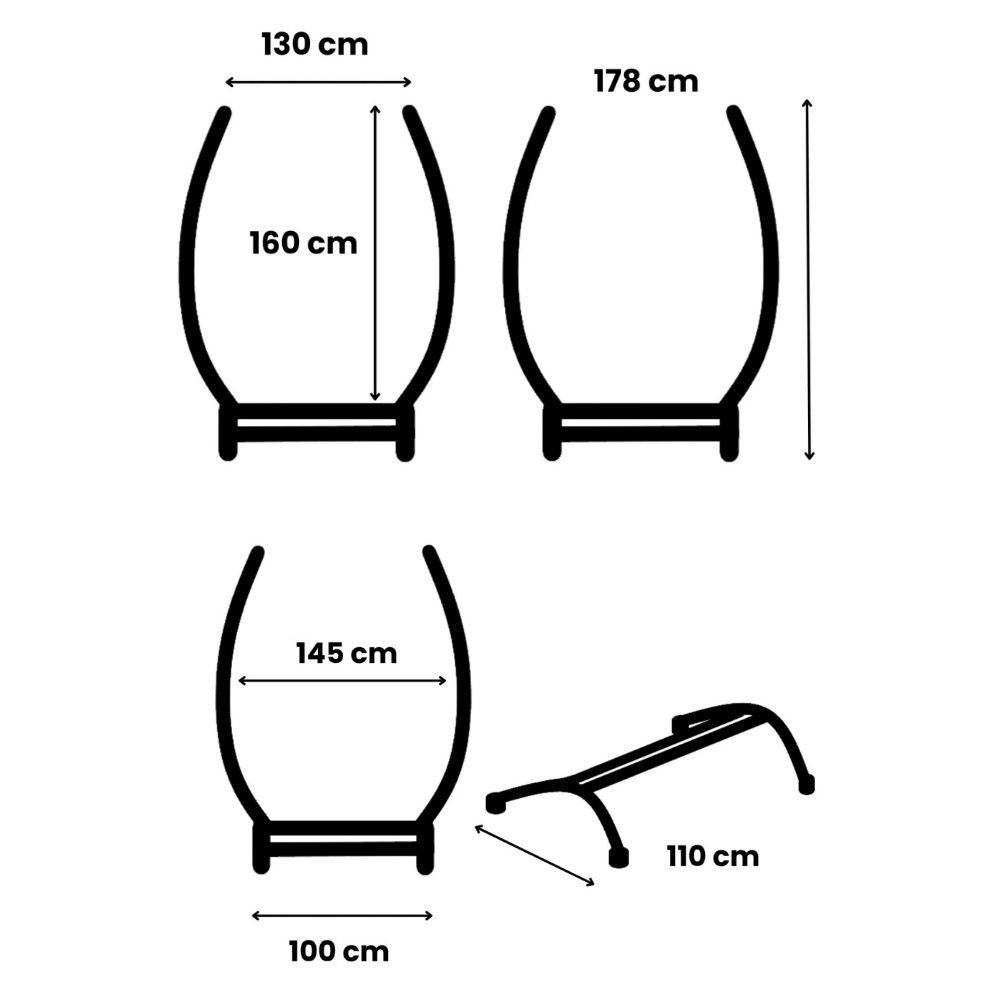 Fauteuil Suspendu en toile de jute avec support | Bulle Hamako