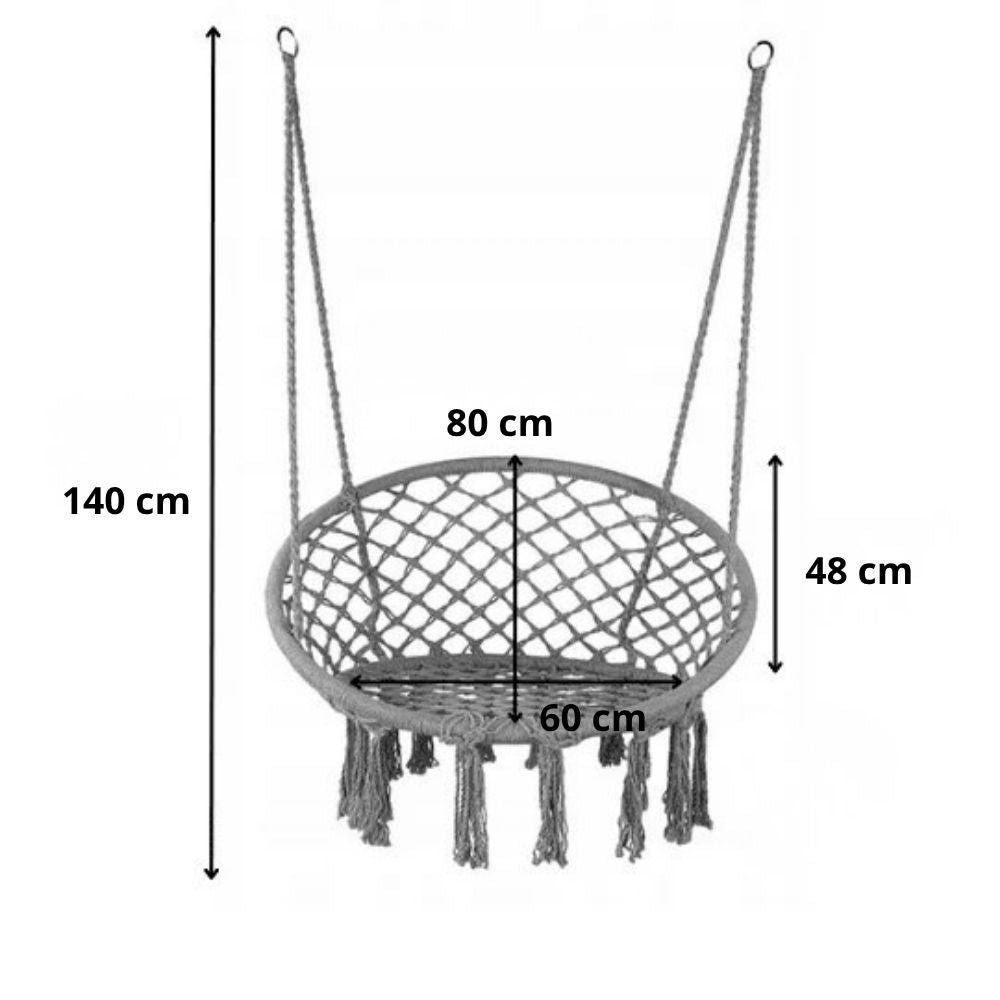 Fauteuil Suspendu Macramé | Luna Hamako
