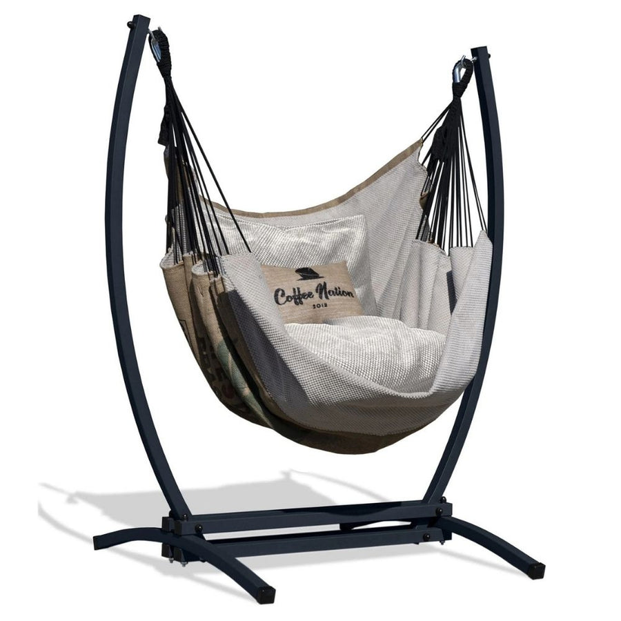 Fauteuil Suspendu en toile de jute avec support | Bulle