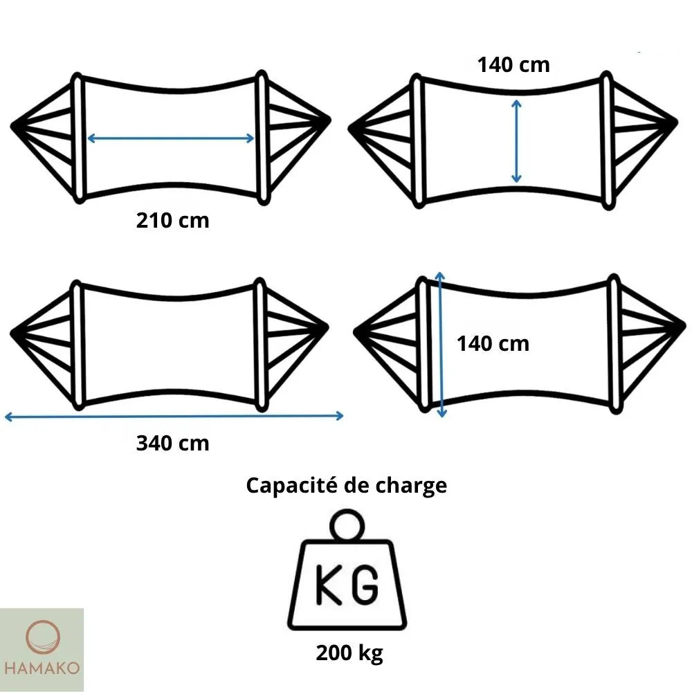 Hamac 2 Personnes premium | Comfort Hamako
