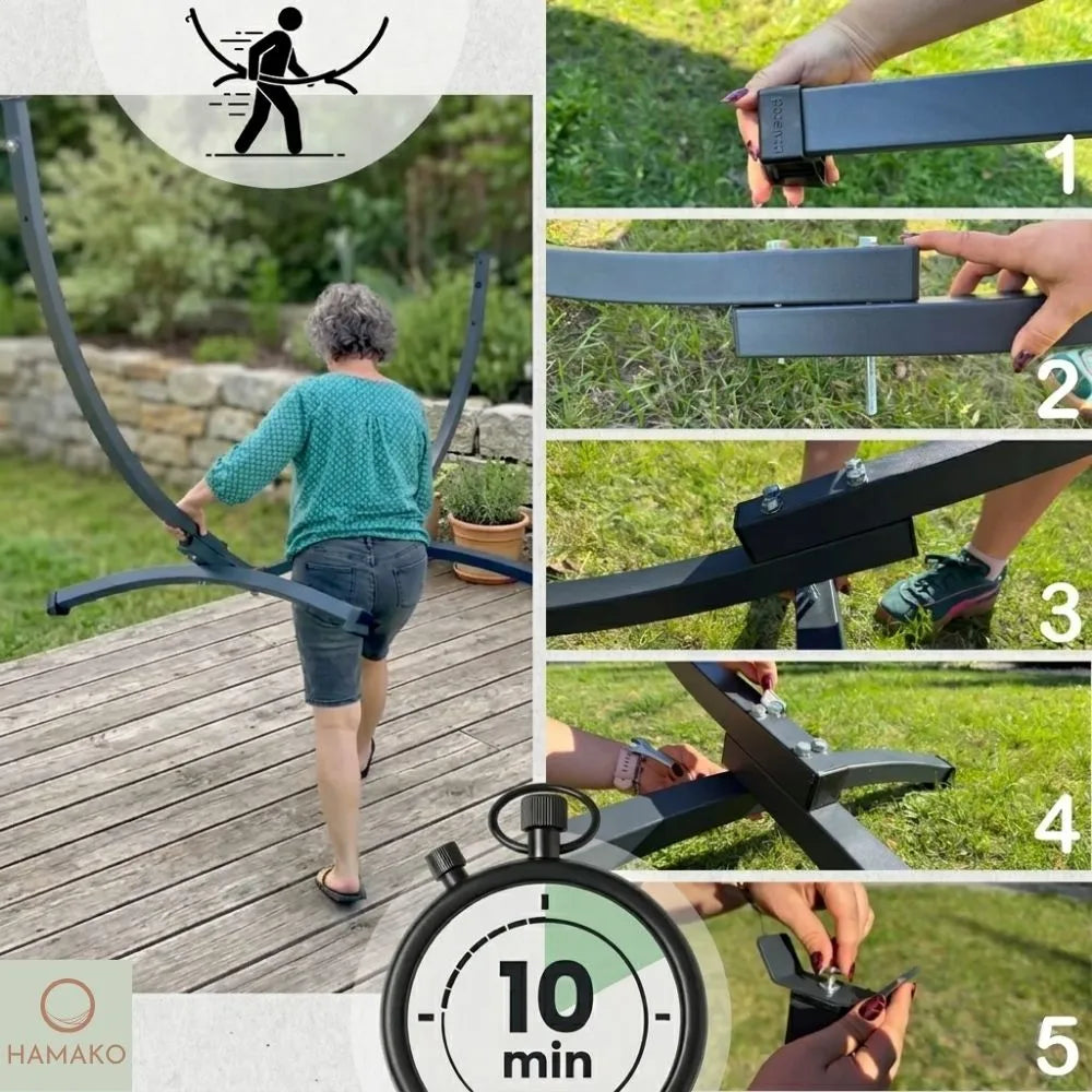Support Hamac Métal 200kg | Compact Hamako